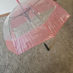 Hunter Pink and Clear Women's Umbrella Parasol